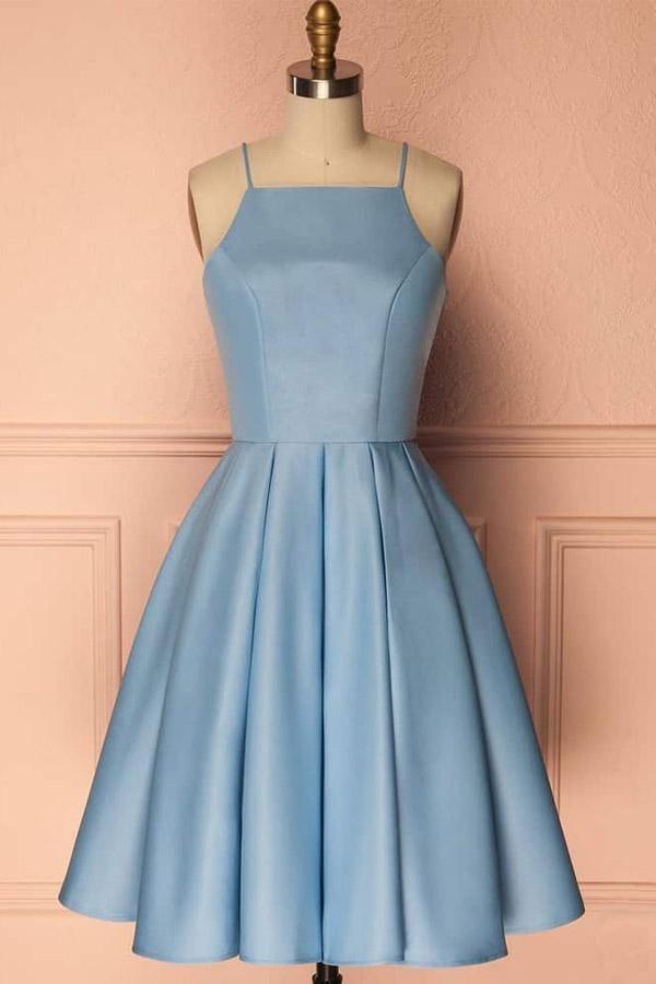 Homecoming Dress Halter Sleeveless Short Prom Dress Party Dress