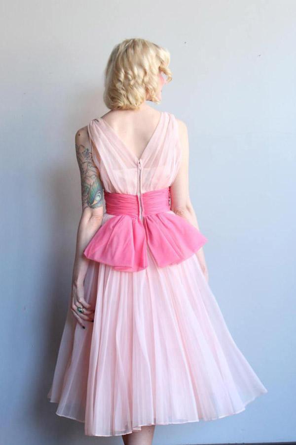 Homecoming Dress Chiffon Vintage Short Prom Dress Party Dress