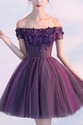 Homecoming Dress Off-the-shoulder Short Prom Dress Party Dress