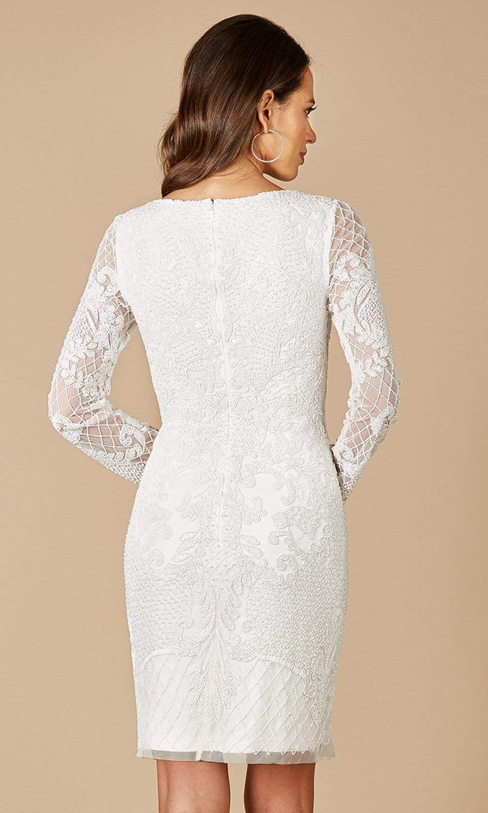 Plunging V-Neck Sheath Dress