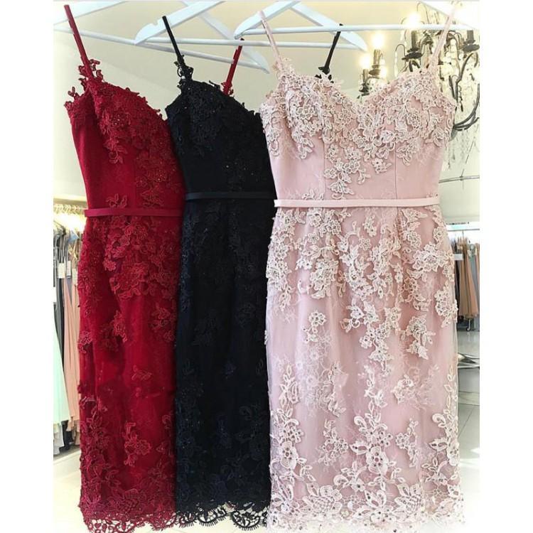 Mermaid Sweetheart Straps Lace Short Prom Dresses Homecoming Dresses