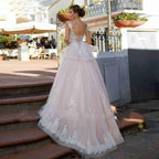 NumberSea A-Line Appliques Lace Wedding Dresses Bandage Back Custom Sleeveless Bridal Gowns Custom Online Robe De Mariee