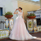 NumberSea A-Line Appliques Lace Wedding Dresses Bandage Back Custom Sleeveless Bridal Gowns Custom Online Robe De Mariee