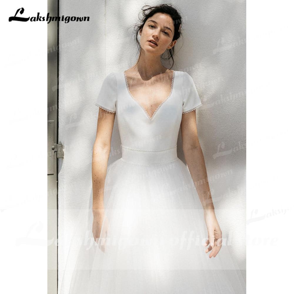 NumberSea A Line Lace Wedding Dresses Elegant Applique Long Sleeve