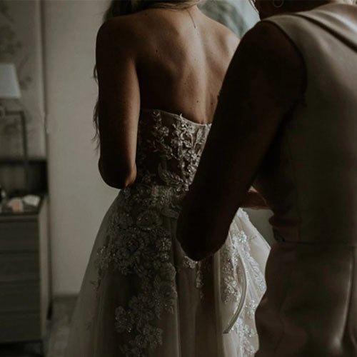NumberSea A-Line Sweetheart Sweep Train Wedding Dress with Appliques Beading, MW309