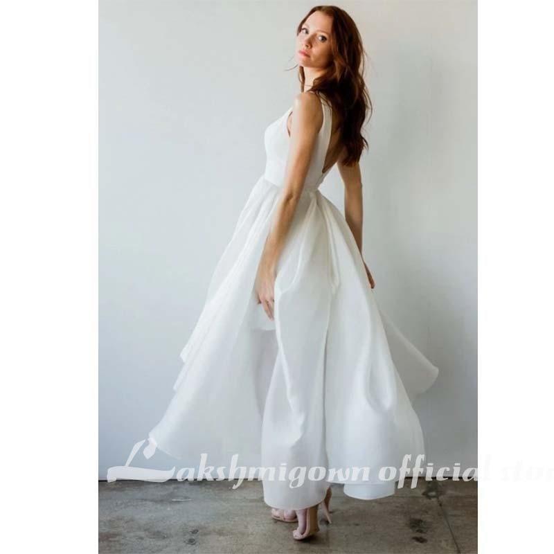 NumberSea A-line Wedding Dresses Beach Prom Party Bridal Gowns