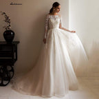 NumberSea Africa Shiny Tulle Wedding Dresses Off Shoulder Lace Up