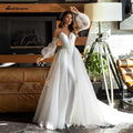 NumberSea African White Satin Mermaid Wedding Dress 2 in 1Puffy Sleeves