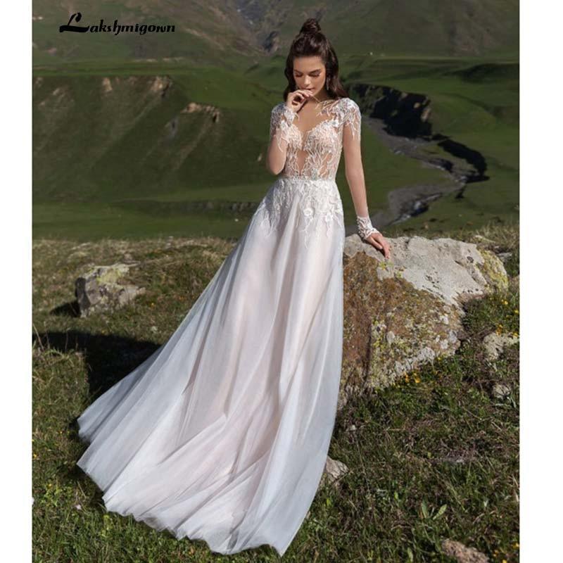 NumberSea Appliques Lace A-Line wedding dress Sweetheart