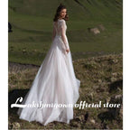 NumberSea Appliques Lace A-Line wedding dress Sweetheart