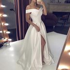 NumberSea Autumn vestidos novias boda Wedding Dresses Satin Bridal Gowns sheer robe hochzeitskleid bestidos para bodas sexy ivory