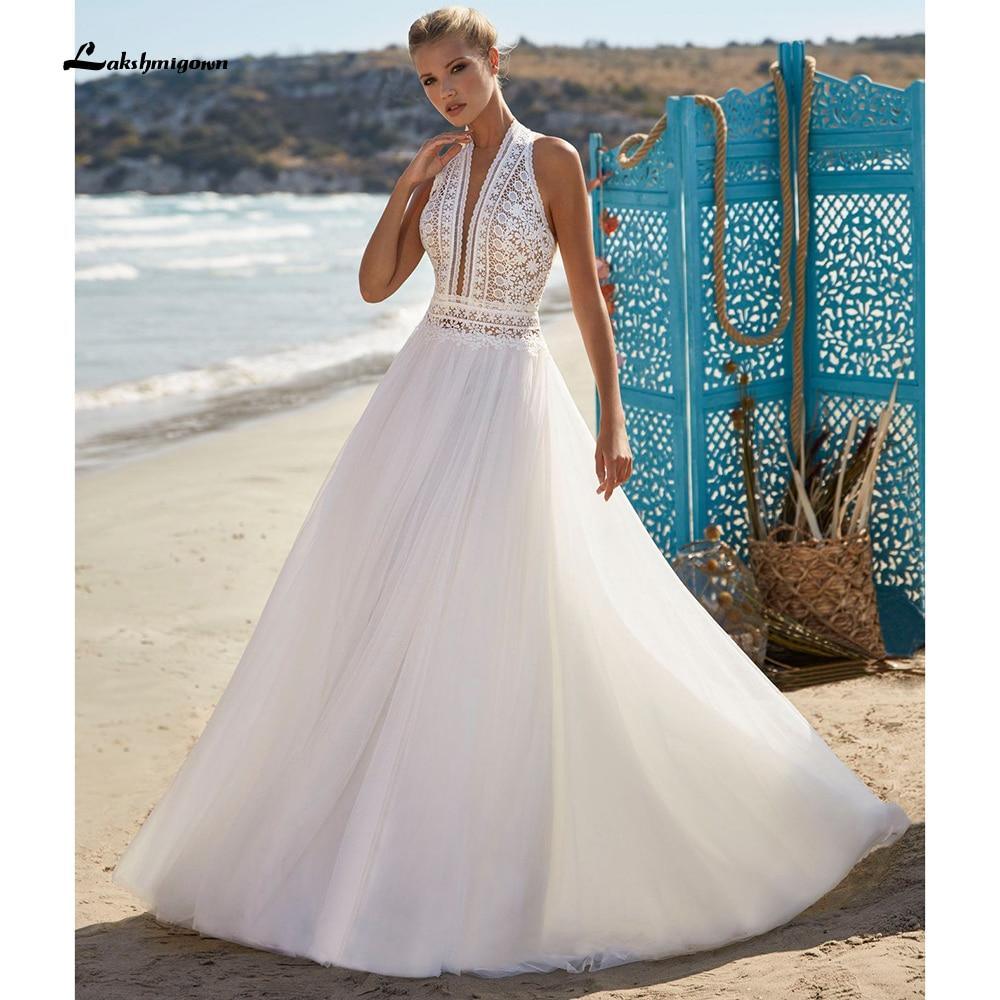 NumberSea Backless Summer Lace Off the Shoulder Wedding Dresses