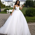 NumberSea Ball Gown Wedding Dress Sexy Beading Spaghetti Straps V Neck Ruched Backless Wedding Dresses Vestido De Novia