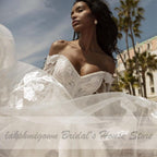 NumberSea Ball Gown Wedding Dress with Puffy Long Sleeve