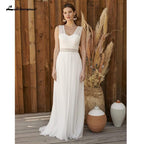 NumberSea Beach A-line Wedding Dress Bridal Gowns Backless