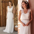 NumberSea Beach A-line Wedding Dress Bridal Gowns Backless