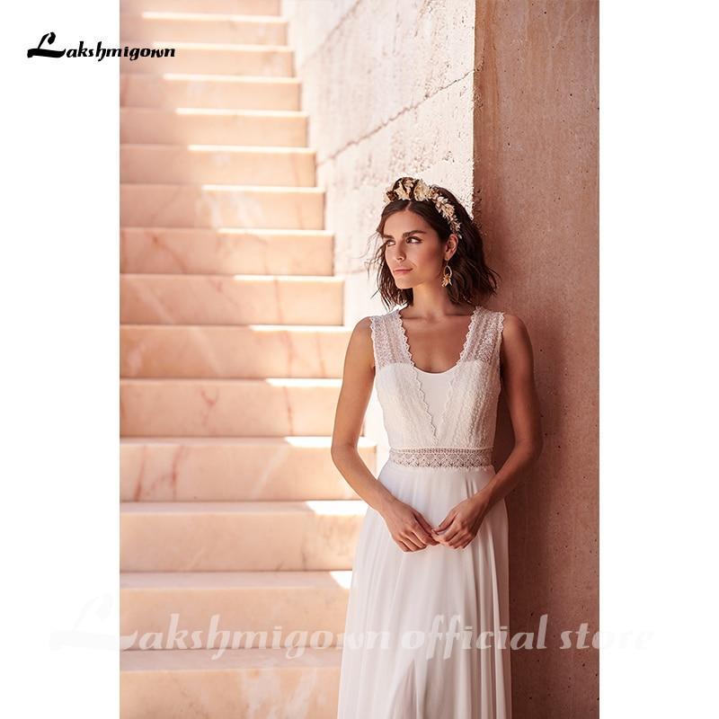 NumberSea Beach A-line Wedding Dress Bridal Gowns Backless