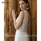 NumberSea Beach A-line Wedding Dress Bridal Gowns Backless