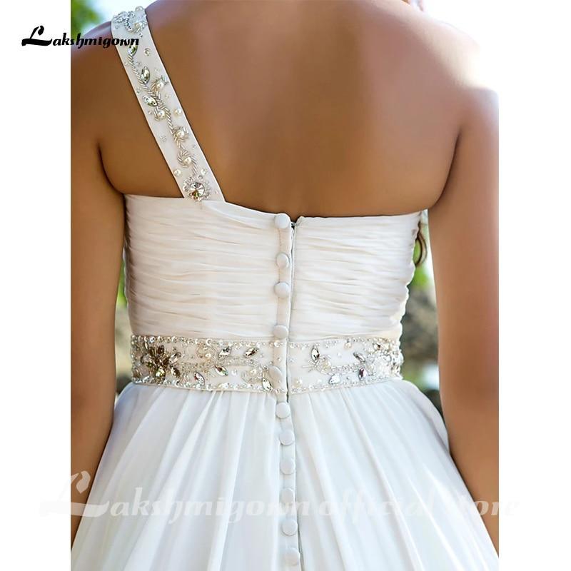 NumberSea Beach One Shoulder A-Line Wedding Dresses