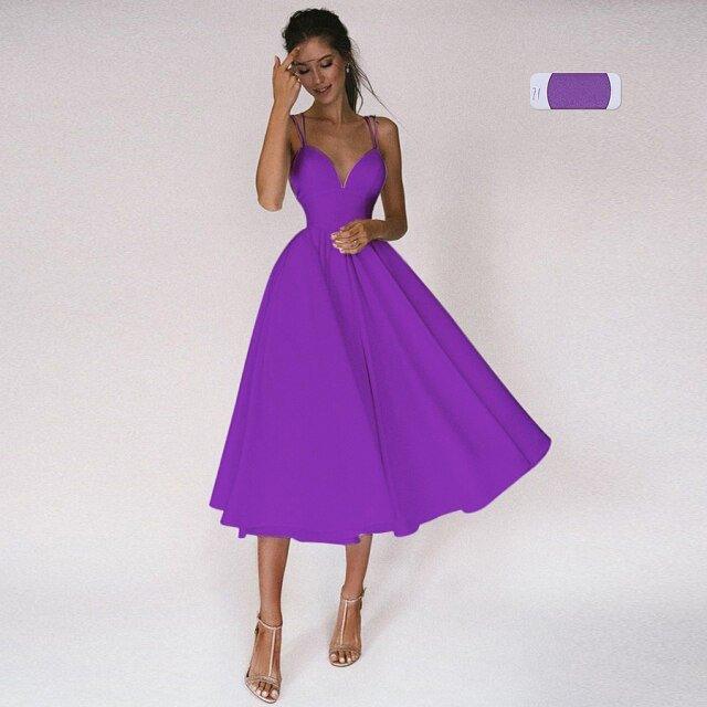 NumberSea Beach Short Wedding Dress Soft Satin Spaghetti Strap A Line Bridal Wedding gown trouwjurk Vestidos de Nova wedding party dress