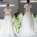 NumberSea Beach Wedding Dresses Sexy Spaghetti Straps Backless