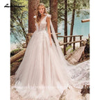 NumberSea Blush Pink Wedding Dress A Line Bride Gowns Plus Size