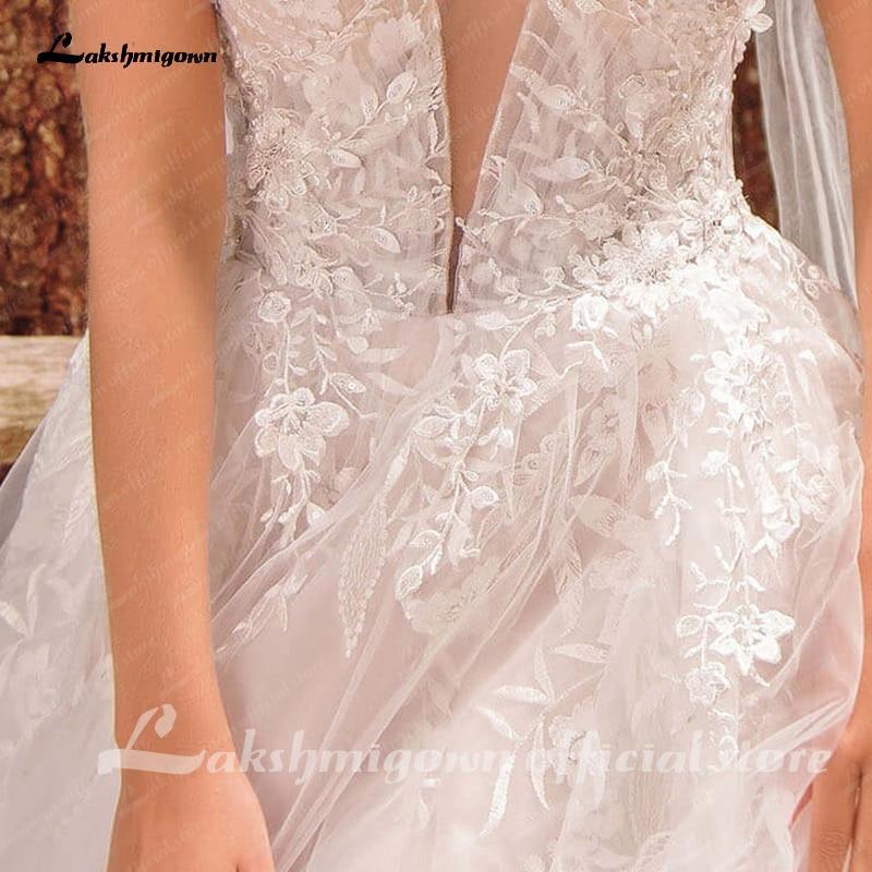 NumberSea Blush Pink Wedding Dress A Line Bride Gowns Plus Size