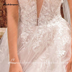 NumberSea Blush Pink Wedding Dress A Line Bride Gowns Plus Size