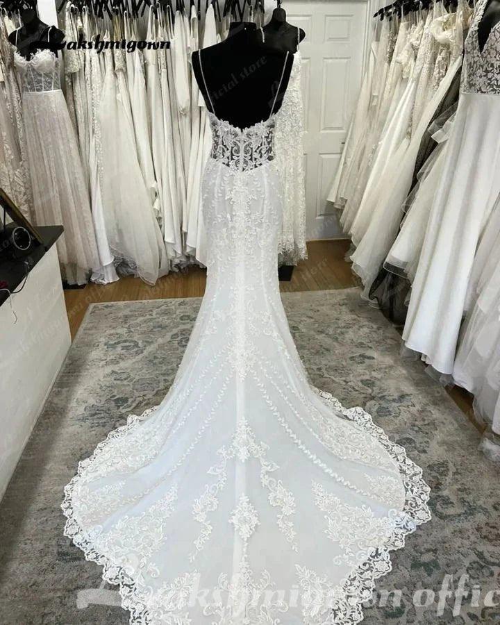 NumberSea Boho Mermaid Wedding Dresses for Women 2025 Vestido Sweetheart Lace Wedding Gowns  Vestiti Donna