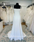 NumberSea Boho Wedding Dresses Lace Appliques A-Line Backless Court Train Bridal Gown Vestido De Novia