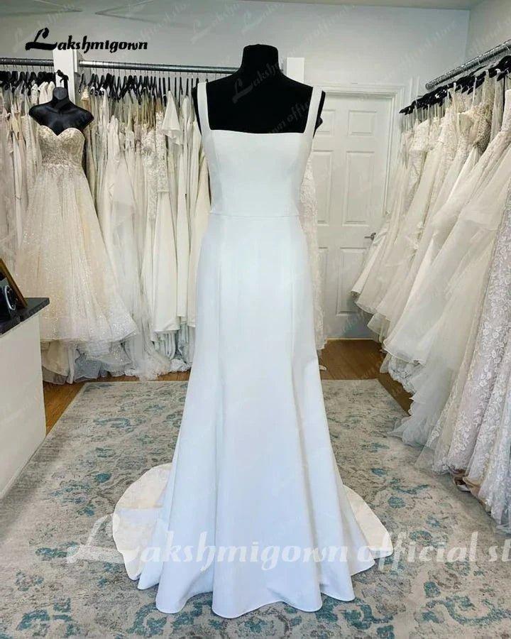 NumberSea Boho Wedding Dresses Lace Appliques A-Line Backless Court Train Bridal Gown Vestido De Novia