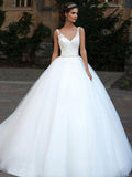 NumberSea Boho Wedding Dresses Sexy V Neck Lace Applique A Line Backless Sequined Sashes Bridal Gown Custom Plus Size Bride Dress