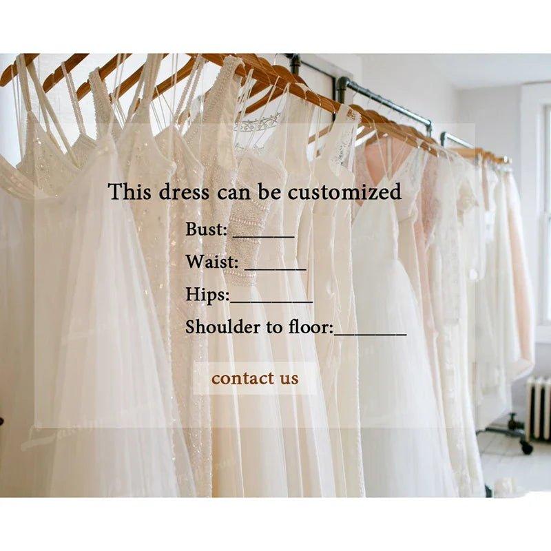 NumberSea Brautkleid Civil Bohemia Lace Bodice Chiffon Puff Long Sleeve Wedding Dress with V Neck 2024 Backless Beach Bridal Gown Women