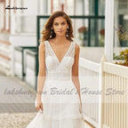 NumberSea Bridal Summer Beach Wedding Dress Boho Style