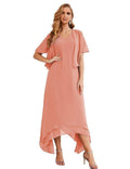 Sunnderly Chiffon Plus Size Mother of Bride Dresses with Jacket Formal Dresses for Wedding SY28073