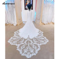 NumberSea Crepe Lace Mermaid Wedding Dresses For Women Vestido De Novia 2025 Boda Elegant Bridal Dresses Long Train