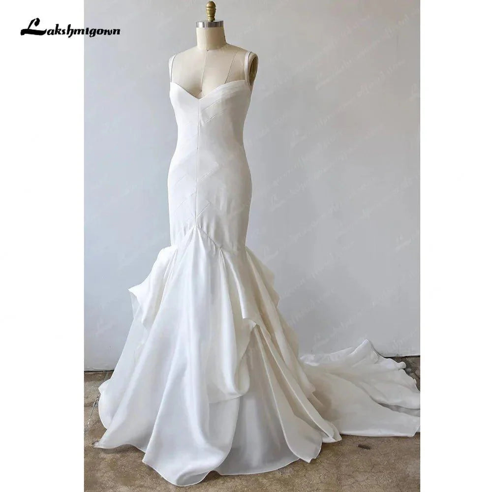 NumberSea Elegant Sweetheart Mermaid Wedding Dresses Backless Bridal Gowns Custom Made Sweep Train  Vestidos De Novia