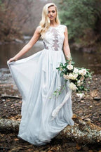 NumberSea Gorgeous Inexpensive Lace Tulle Wedding Dress Boho Bridal Dresses