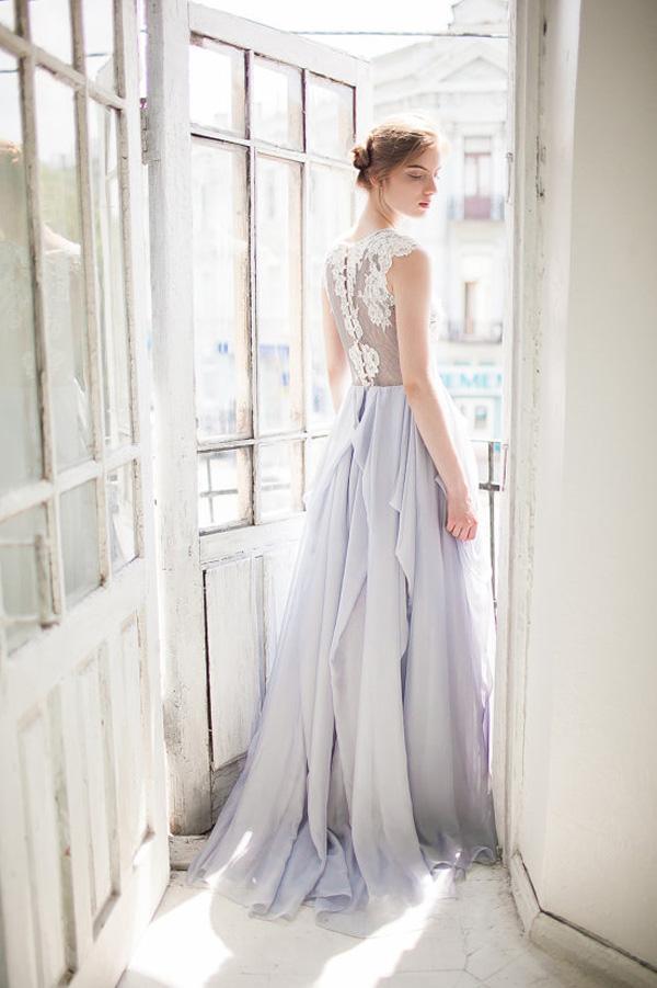 NumberSea Gorgeous Inexpensive Lace Tulle Wedding Dress Boho Bridal Dresses
