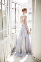 NumberSea Gorgeous Inexpensive Lace Tulle Wedding Dress Boho Bridal Dresses