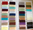 NumberSea Ivory Chiffon Lace V-neck Bodice Beach Wedding Dresses With Sweep Train, MW175