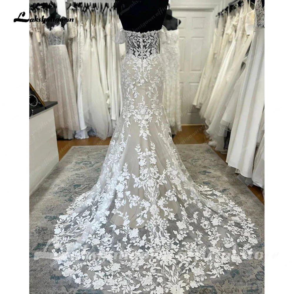 NumberSea Lace Mermaid Wedding Dresses 2025 Ballkleider Elegant Women Off the Shoulder  Country Wedding Gowns