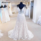 NumberSea Lace Wedding Dress For Women Boho Style 2025 Sexy A Line Beach Bridal Gowns Spaghetti Straps Party Gowns
