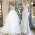NumberSea lakshmigown  V Neck Princess Tulle Wedding Dresses Thin Straps Puffy Bridal Dress  Robes de Mariag A-line Wedding Dresses