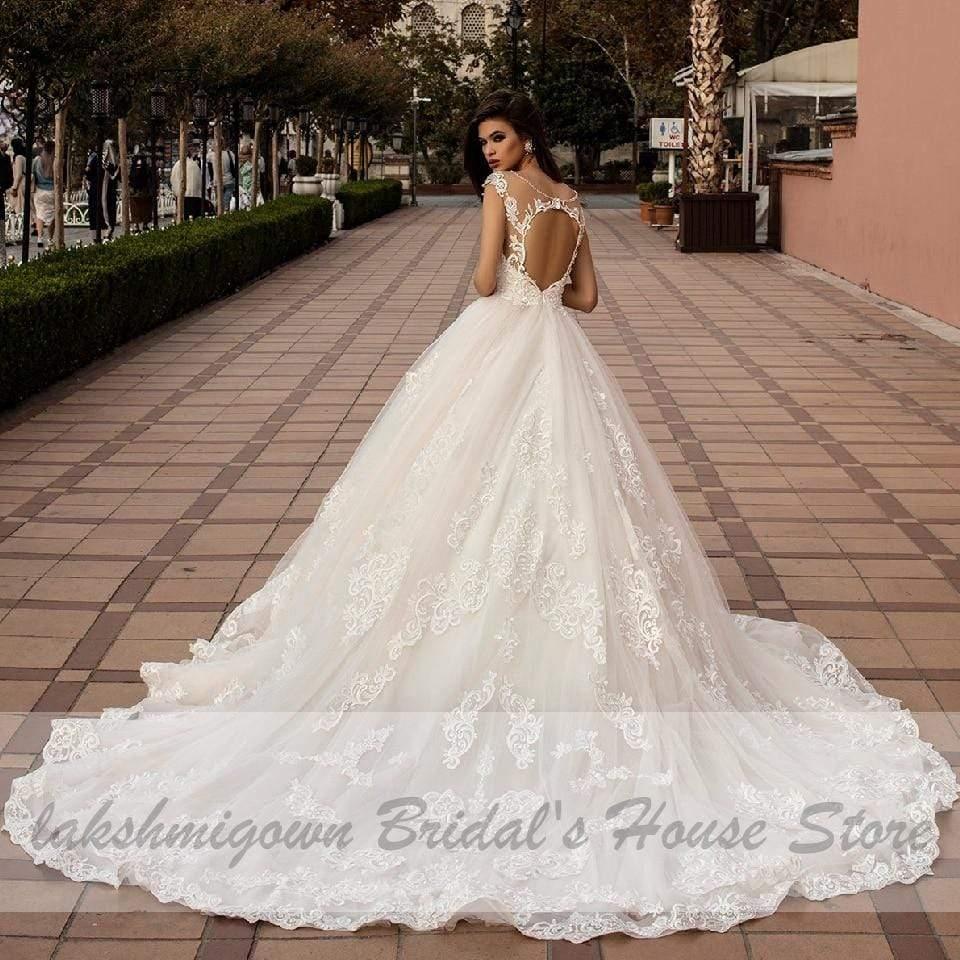 NumberSea Luxury African Wedding Gowns Muslim Wedding Dresses
