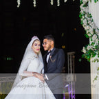 NumberSea Luxury Muslim Wedding Dresses Long Sleeve Vintage Lace Beade