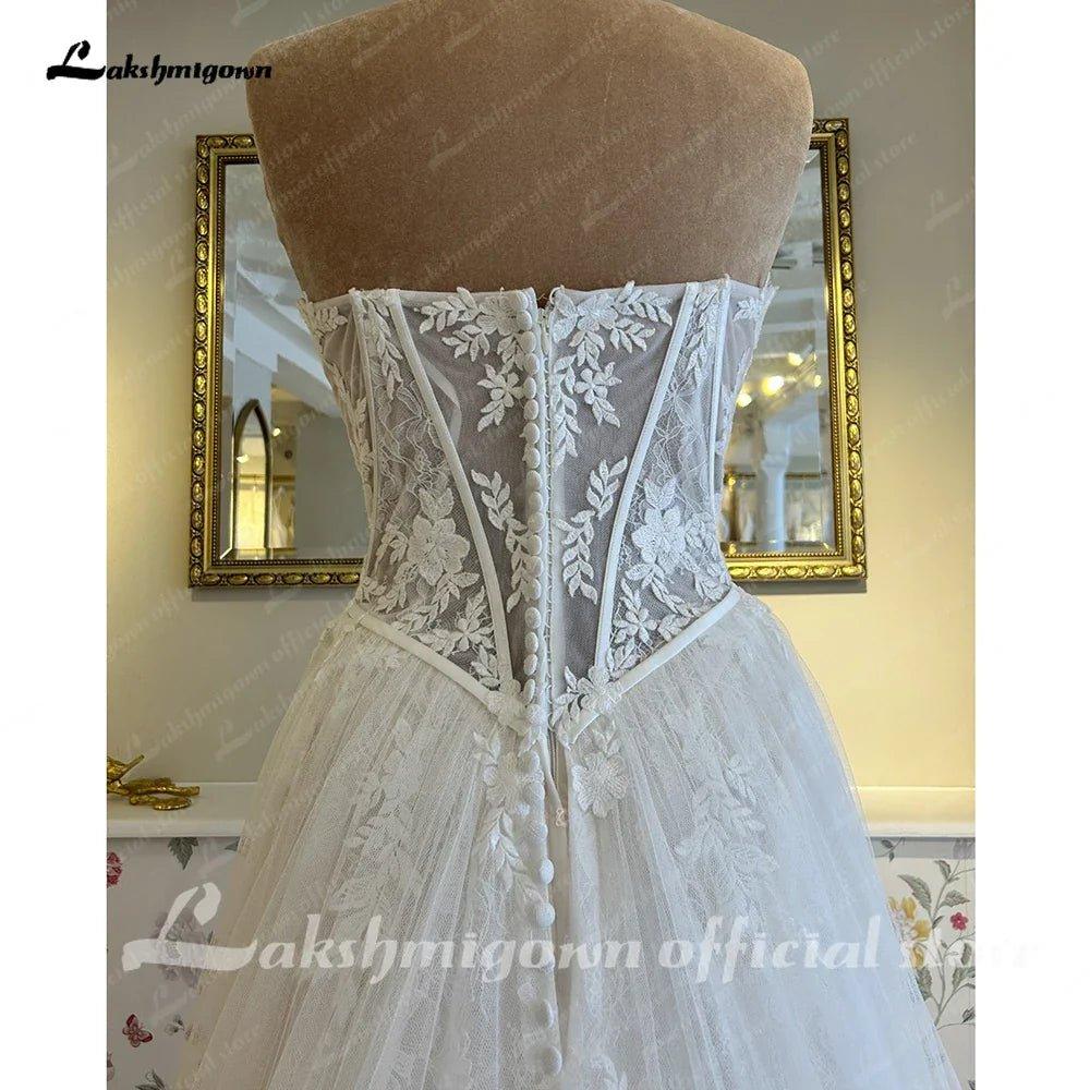 NumberSea NumberSea A Line Wedding Dresses For Women Sweetheart Elegant Wedding Gowns Lace Long Sexy Dresses robes de soirée mariage