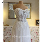 NumberSea NumberSea A Line Wedding Dresses For Women Sweetheart Elegant Wedding Gowns Lace Long Sexy Dresses robes de soirée mariage