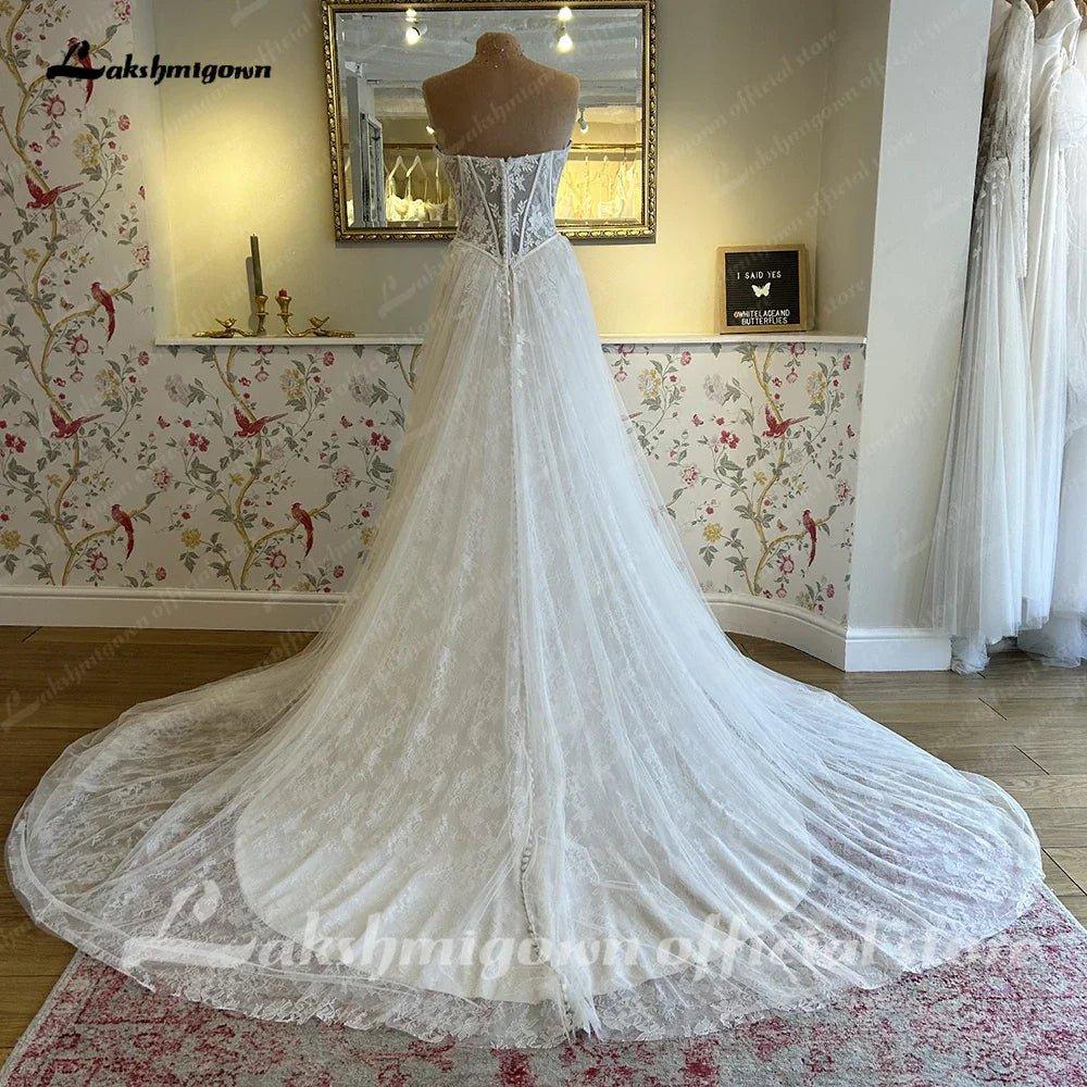 NumberSea NumberSea A Line Wedding Dresses For Women Sweetheart Elegant Wedding Gowns Lace Long Sexy Dresses robes de soirée mariage