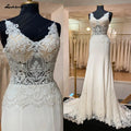 NumberSea NumberSea Bridal Lace Mermaid Wedding Dresses Off Shoulder Vestidos Novia Crepe Boho Wedding Gowns 2025 New Designer
